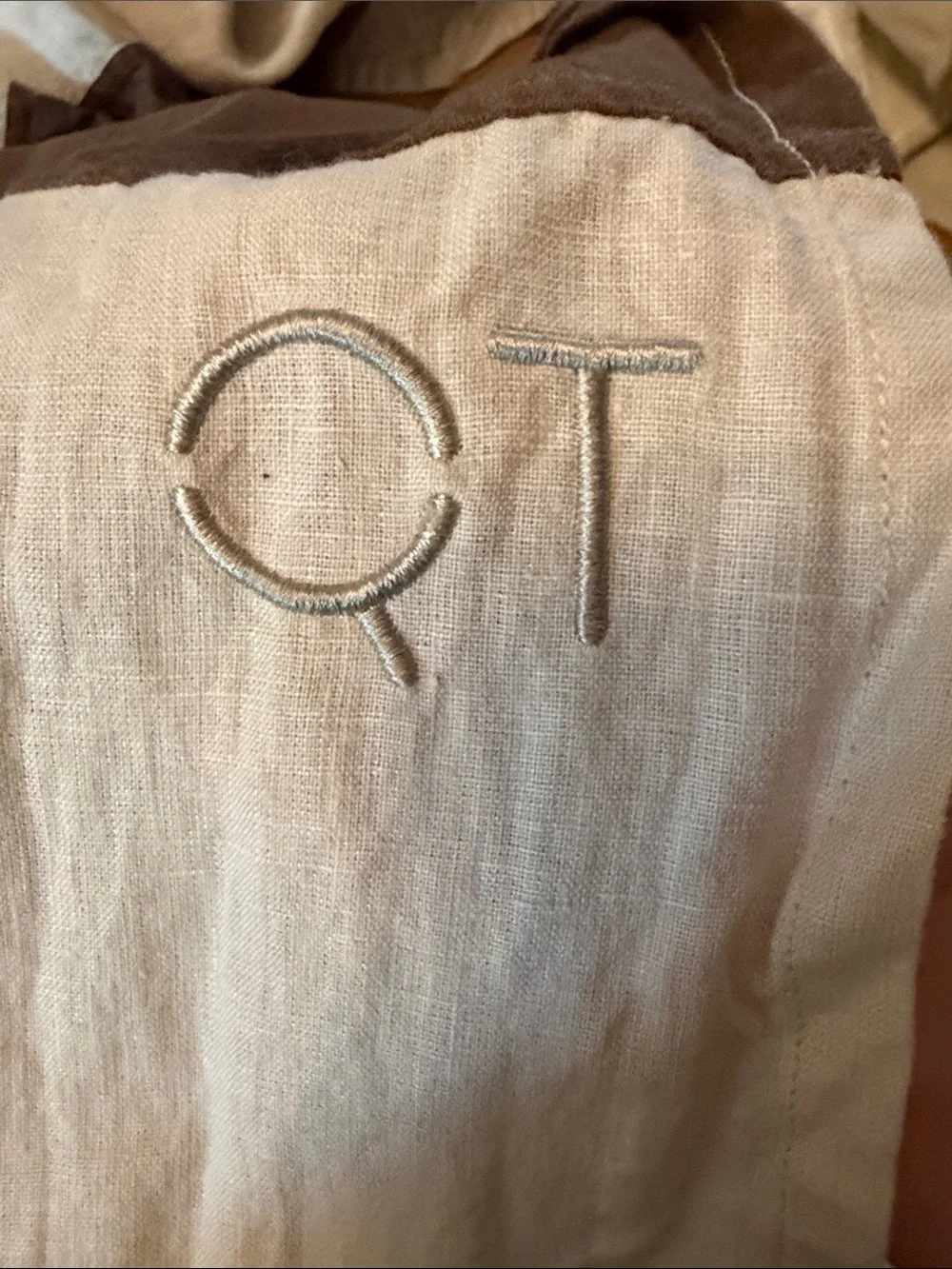 QuietTown linen shower curtain
